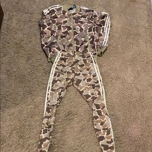 Jacket and sweat pants